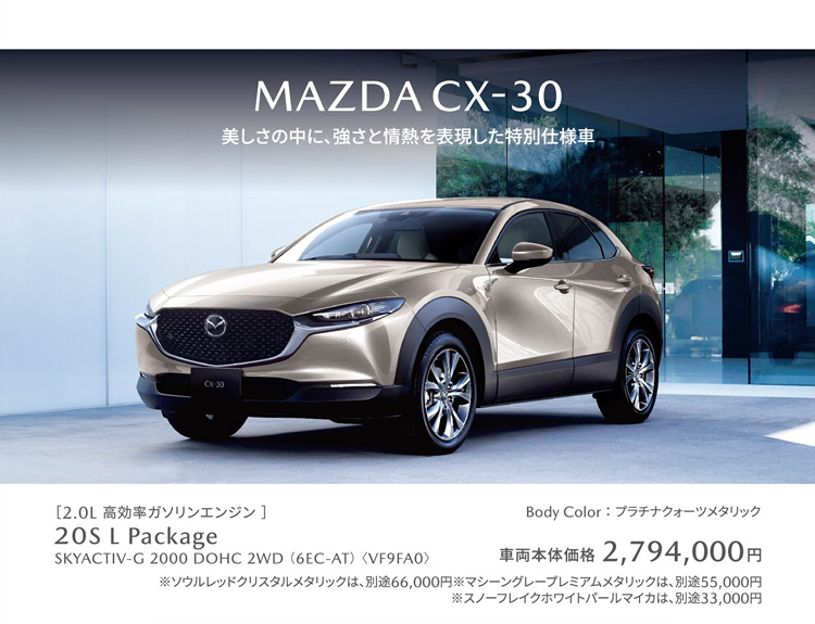 MAZDA CX-30 特別仕様車 BLACK TONE EDITION