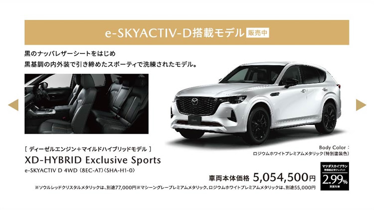 e-SKYACTIV-D搭載モデル